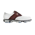 Footjoy Dryjoys Tour Men's Golf Shoes - White/Brown Croc